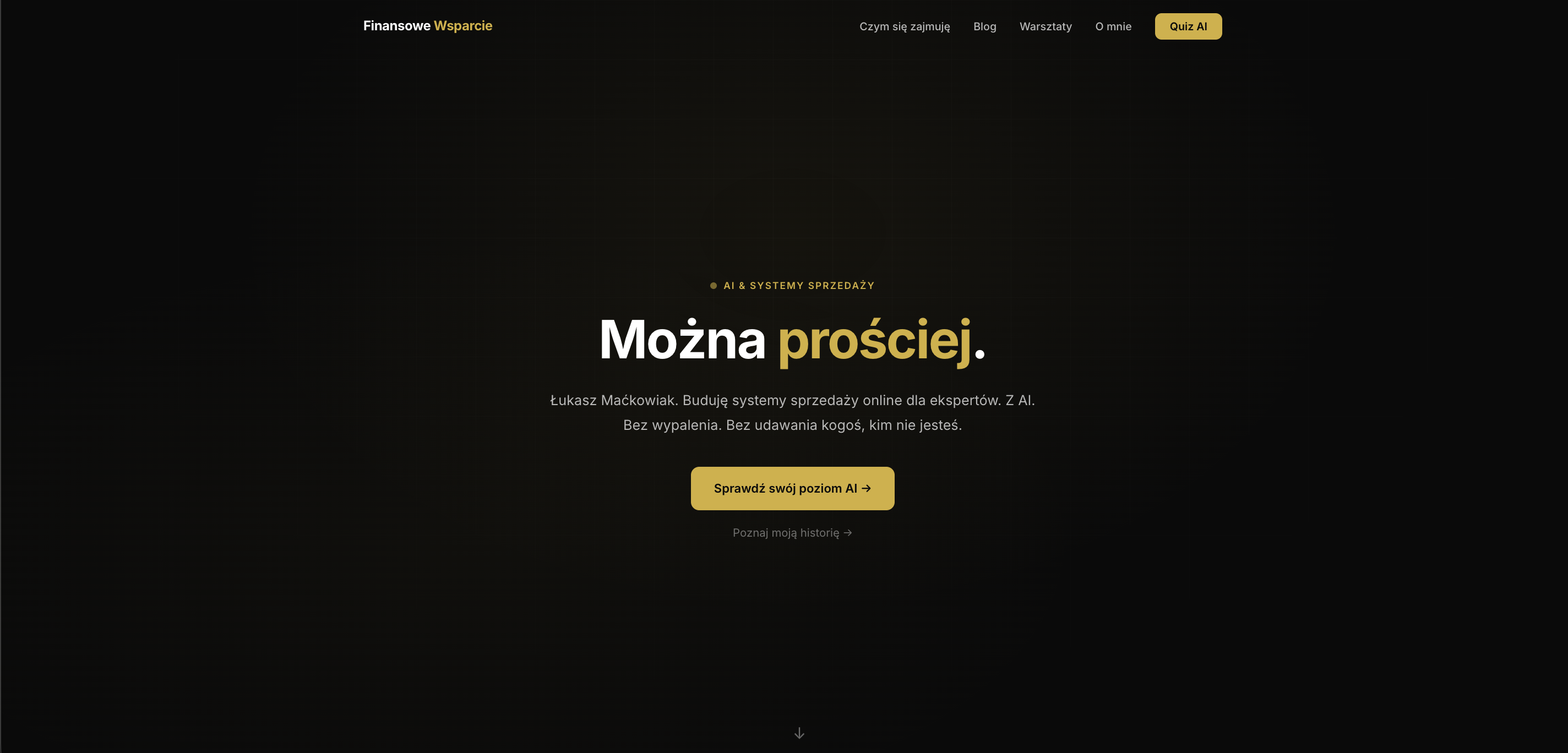 finansowewsparcie.net - strona zbudowana z AI